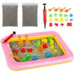 Kruzzel Magický kinetický písek 2000g + formičky + pískoviště – Zboží Dáma