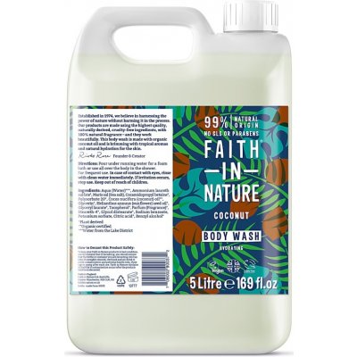 Faith in Nature přírodní sprchový gel BIO Kokos 5 l – Zboží Mobilmania
