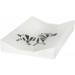 Quax Bílá omyvatelná přebalovací podložka Zebra 67 x 44 cm – Hledejceny.cz