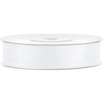 Rypsová stuha BÍLÁ, 15 mm x 25 m – Sleviste.cz