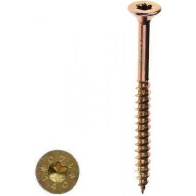 Vrut zapuštěná hlava TORX 5mm délka: 100mm částečný závit – Sleviste.cz