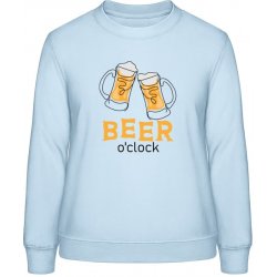 AWDis Sweat mikina Design Čas na Pivo Nebeská modrá