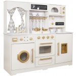 JOKO Dřevěná kuchyňka Glamour Gold Bílo-zlatá – Hledejceny.cz