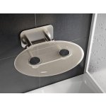 Ravak Ovo P II Sedátko do sprchy, sklopné Clear, nerez/čirý plast B8F0000048 – Zboží Mobilmania