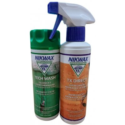 NIKWAX Tech Wash a impregnace TX.Direct Spray-On 300 + 300 ml – Zbozi.Blesk.cz