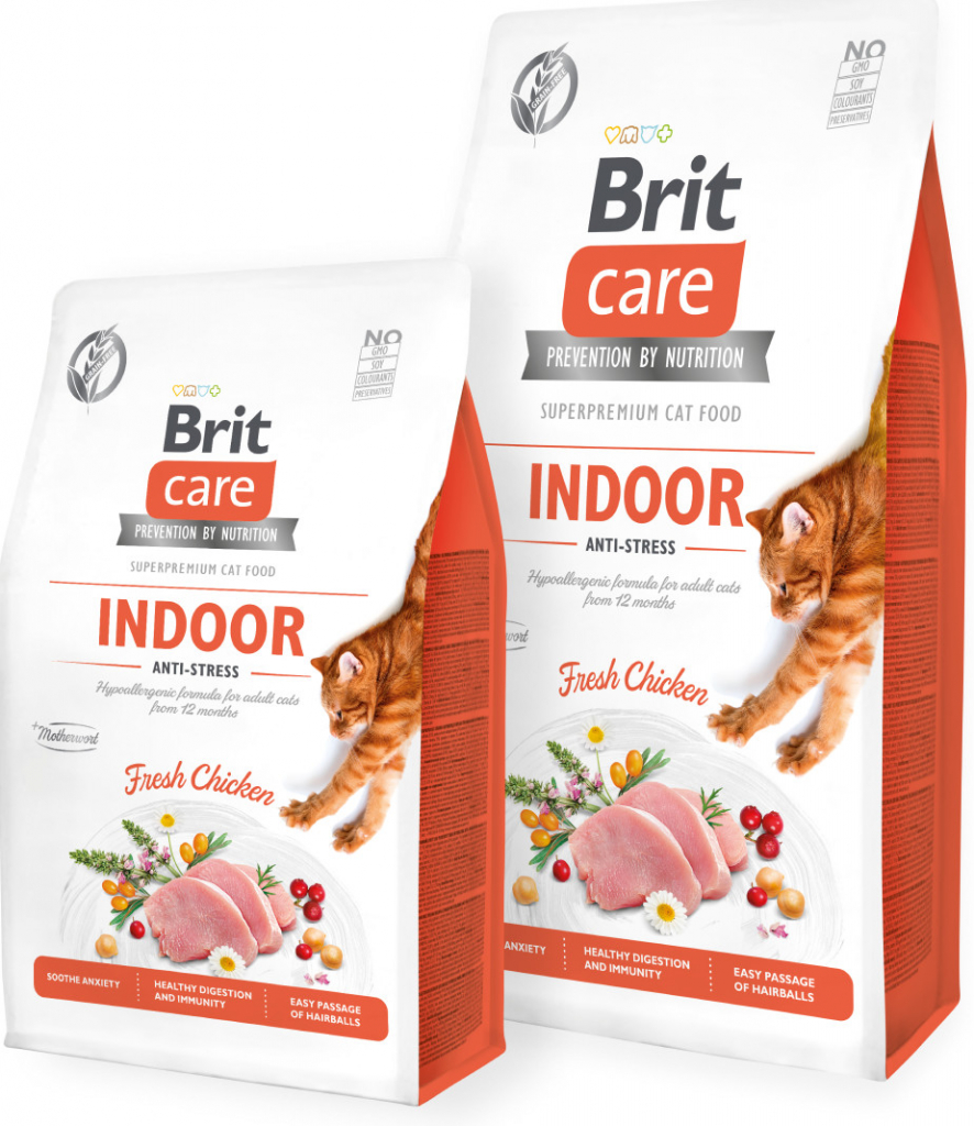 Brit Care Cat Grain-Free Indoor Anti-stress 3 x 7 kg