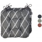 LIVARNO home Valencia/Miami kostkovaná, antracitová 40 x 43 cm, 2 kusy – Hledejceny.cz