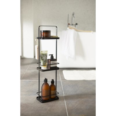 YAMAZAKI Poličky do koupelny Tower Bath Rack 3, černé – Zbozi.Blesk.cz