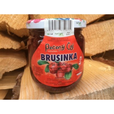 Notea Pečený čaj s cukrem Brusinka se skořicí 420 ml