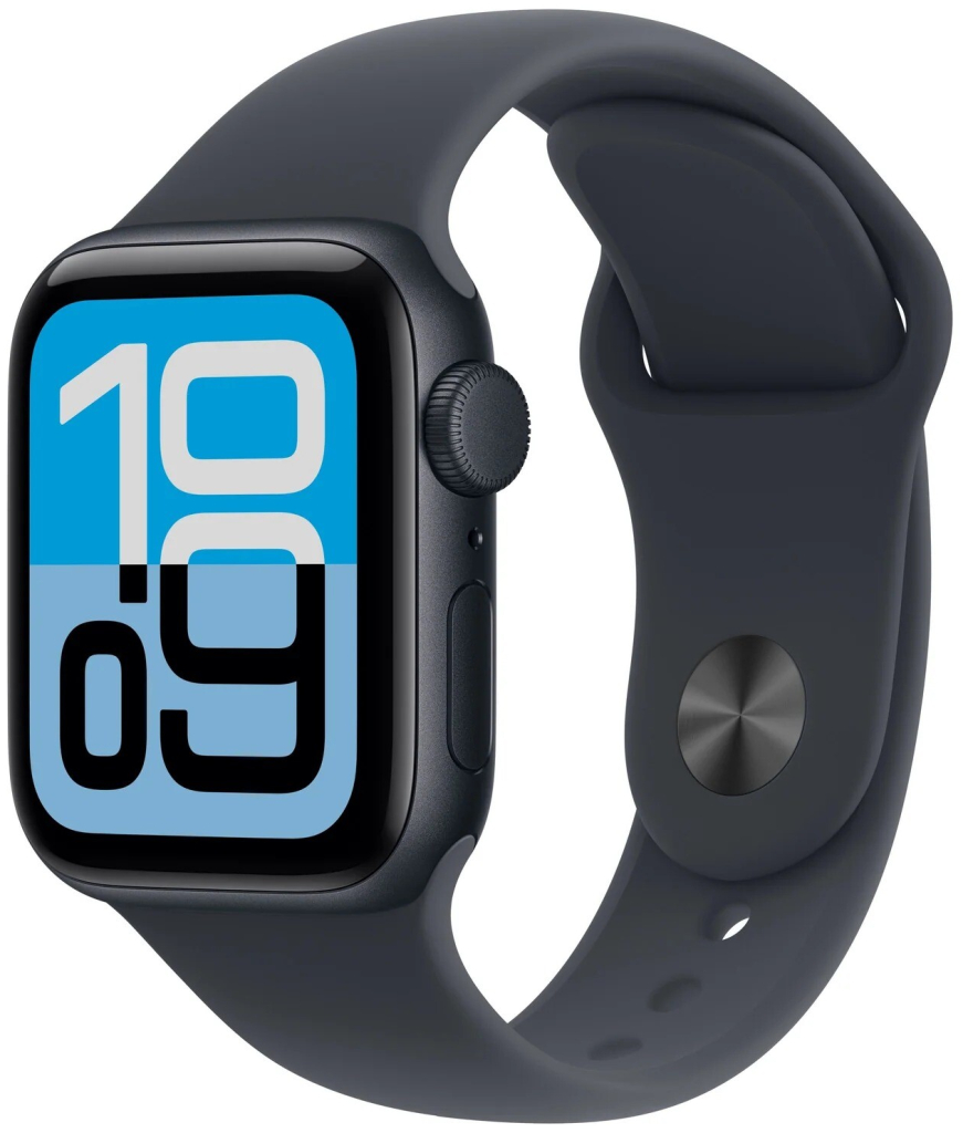 Apple Watch SE 3 (2025) Cellular 40mm Midnight Aluminium Case with Midnight Sport Band M/L MEPC4WF/A