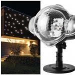 Emos DCPC03 LED dekorativní projektor vločky 4W IP44 bílá rotující světlo černá – Hledejceny.cz