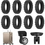 Chrániče kol kufru s 8 kusy, chránič kol kufru s tlumením hluku, ochrana proti pojezdu kufru – Hledejceny.cz