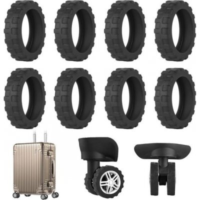 Chrániče kol kufru s 8 kusy, chránič kol kufru s tlumením hluku, ochrana proti pojezdu kufru – Hledejceny.cz