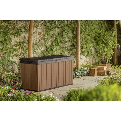 Keter DARWIN 570L 142,5 x 65,3 x 78,2 cm hnědý 17211696 – Hledejceny.cz