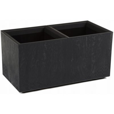 Lamela KARO betonový EKO stojan na květiny 80 x 40 x 40 cm černý beton LA936-71 – Sleviste.cz