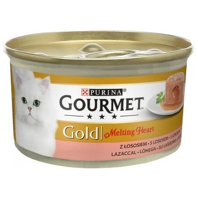 Gourmet Gold Melting heart s lososem 85 g
