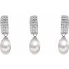 Moonpearls Apphia originální sada z pravých bílých říčních perel SP000032 SP000032