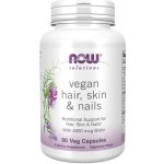 Now Foods Hair Skin a Nails Vegan 90 veg kapslí – Hledejceny.cz