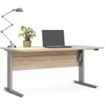 Nábytek Falco Výškově nastavitelný psací stůl Office 80400/318 dub sonoma/silver grey – Sleviste.cz