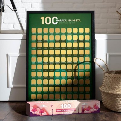 Stírací plakát na místa 100 nápadů – Sleviste.cz