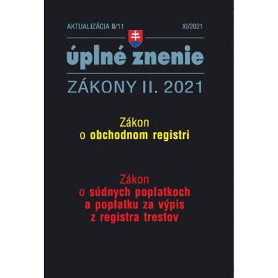 Aktualizácia II/11 - Obchodný register - Poradca s.r.o. – Hledejceny.cz