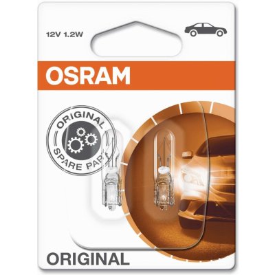 Osram 2721-02B/E W1,2W W2x4,6d 12V 1,2W 2 ks – Zboží Mobilmania