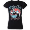 Dámské tričko s potiskem ROCK OFF Mötley Crüe Heels V3 černá