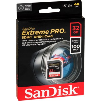 SanDisk SDHC UHS-I U3 32 GB SDSDXXO-032G-GN4IN – Zboží Mobilmania