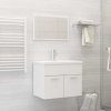 Koupelnový nábytek Nábytek XL 2dílná koupelnová sestava bílá kompozitní dřevo