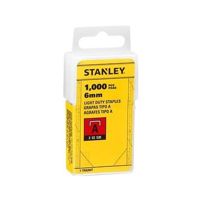 STANLEY 1-TRA204T sponky 6mm typ A, 1000ks 5/53/530 – Zbozi.Blesk.cz