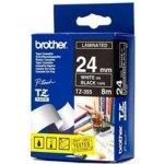 Brother TZE-355, černá/bílá, 24mm – Zboží Dáma