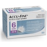 Accu - Fine jehly do inzulínového pera 32 G x 6 mm 100 ks – Sleviste.cz