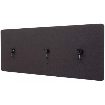 Design-Shop Akustický panel na stůl HWC-G75 dvoustěnná látka/textil 60 x 160 cm hnědo-šedá – Zboží Dáma