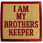 Nažehlovací nášivka I AM MY BROTHER KEEPER 7,5 x 7,5 cm – Hledejceny.cz