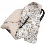 Infantilo Zavinovačka do autosedačky Velvet Béžová zvířátka – Zboží Dáma