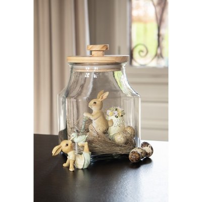 Dekorace soška králík na koloběžce s květinami Happy Easter 11*5*11 cm – Hledejceny.cz