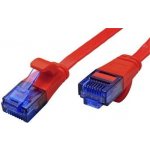 Value 21.99.2121 FTP patch, kat. 6a, plochý, 1m, červený – Zboží Živě