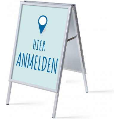 Jansen Display Set reklamního áčka A1, Přihlášení, modrý, německy, 639 x 1094 mm – Hledejceny.cz