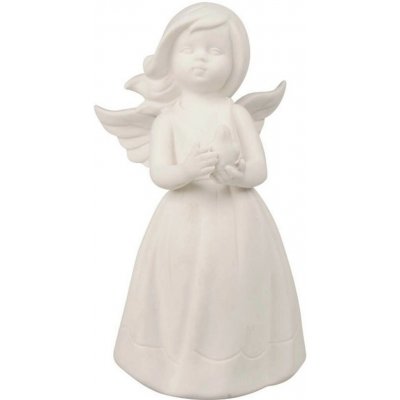 Anděl Přerov Anděl s holubicí porcelánový 9 x 17,5 x 9,5 cm – Hledejceny.cz
