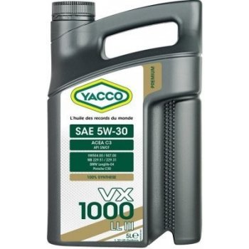 Yacco VX 1000 LL 5W-30 5 l