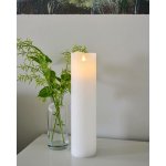 SIRIUS LED svíčka z pravého vosku dobíjecí Sara, bílá, 7,5 x 30 cm – Hledejceny.cz