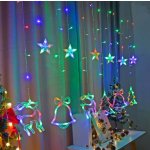 KIK KX5250 Světelný závěs sob 138 LED 2,5 m multicolor – Hledejceny.cz