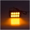 Exteriérové osvětlení PREDATOR dual 8x1W LED, 12-24V, oranžový