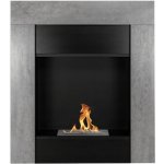 Biokominki Volně stojící biokrb GMT 84 x 95 x 16 cm černý a šedý – Zboží Mobilmania