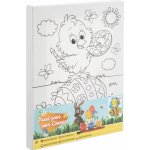 Grafix Malování na plátno akrylové barvy kuřátko 20 x 15 cm – Sleviste.cz