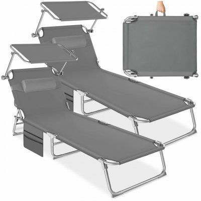 tectake 2 Chloé šedá – Hledejceny.cz