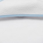New Baby Dětská froté osuška s kapucí BASIC 80x80 bílo-modrá – Zboží Dáma