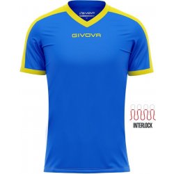 Givova sportovní triko Revolution royal-yellow modrá