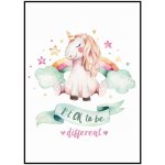 Jen tak z lásky Plakát Jednorožec - I't OK to be different Rozměr plakátu: 50 x 70 cm – Hledejceny.cz