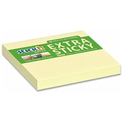 Hopax Stick'n Extra Sticky pastelově žlutý 76 x 76 mm 90 listů – Hledejceny.cz